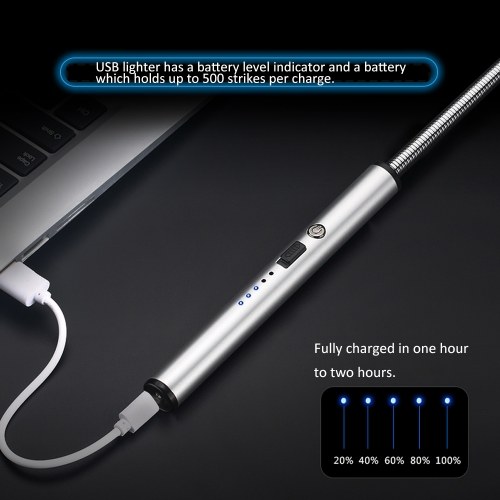 

USB Charging Flameless Windproof 360-degree Rotation Lighters